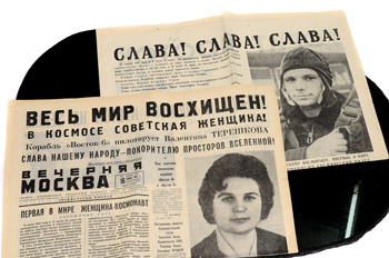 Оригинал советской газеты на праздник летчиков и космонавтов